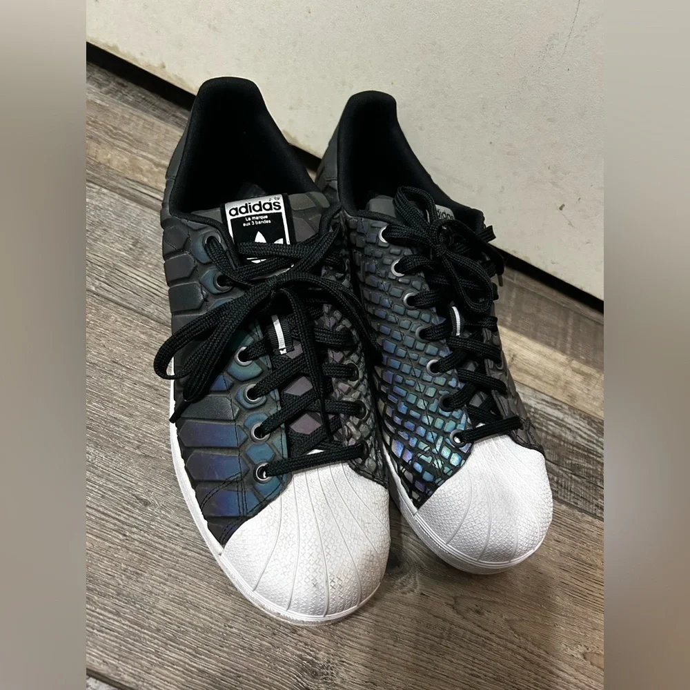 Adidas Superstar Xeno 2015 Men’s Black iridescent Reflective sneaker